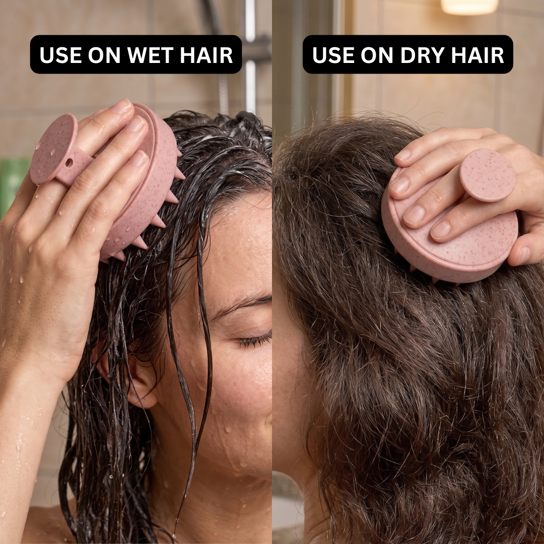 Soft Eco Scalp Massager | Scalp Massager for Hair Growth | Gentle Brush to Boost Circulation & Regrowth