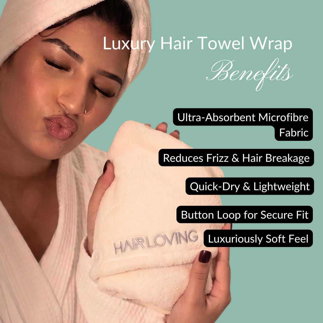 Luxury Hair Towel Wrap | Cotton Hair Towel For Women