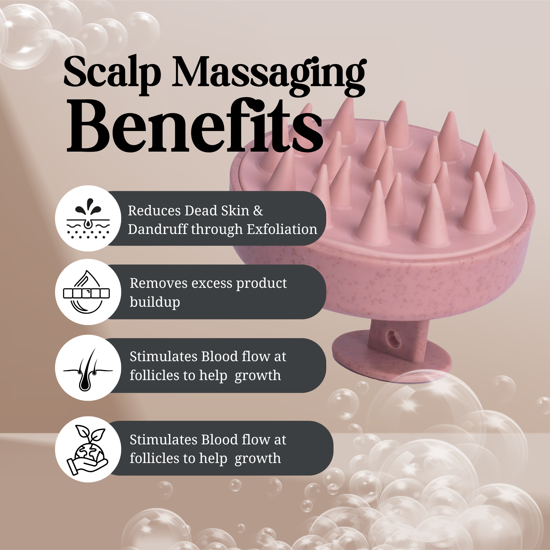 Beauty Renewal Hair Oil (30ml) and Scalp Massager Bundle