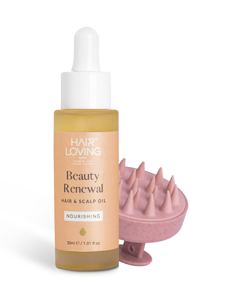 Beauty Renewal Hair Oil (30ml) and Scalp Massager Bundle