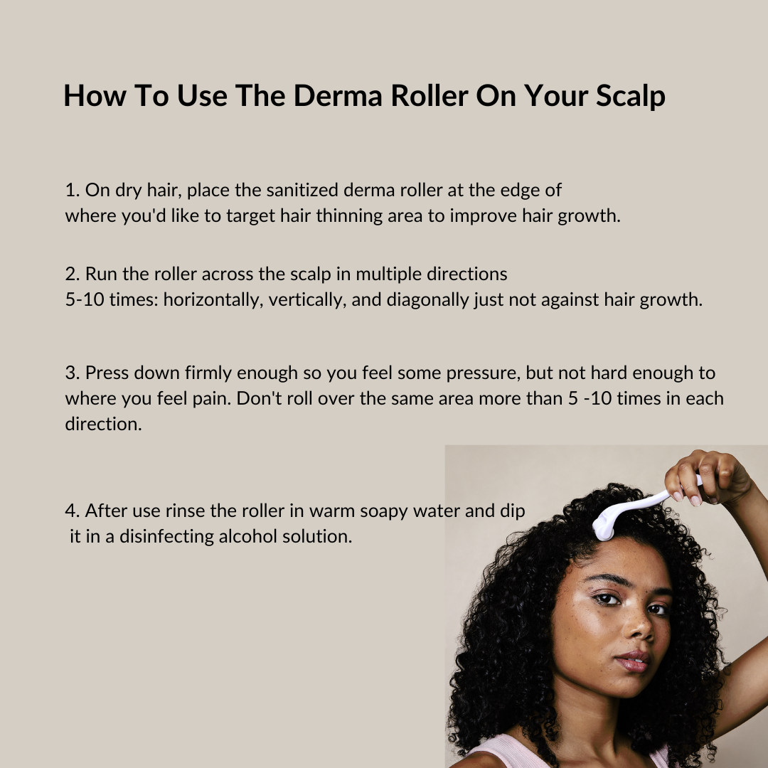 how to use the hairloving derma roller