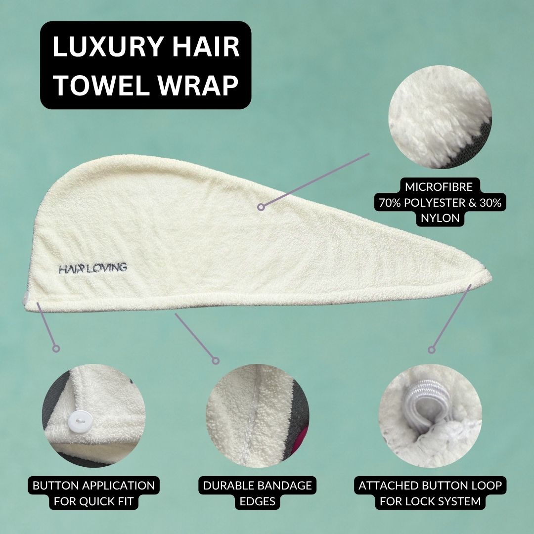 Luxury Hair Towel Wrap | Cotton Hair Towel For Women