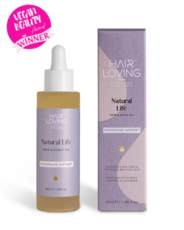 Natural Life Hair & Scalp Oil for Menopause Support | For Hair Growth with Rosemary, Geranium Rose & Lavender Blend