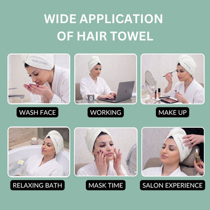 Luxury Hair Towel Wrap | Cotton Hair Towel For Women
