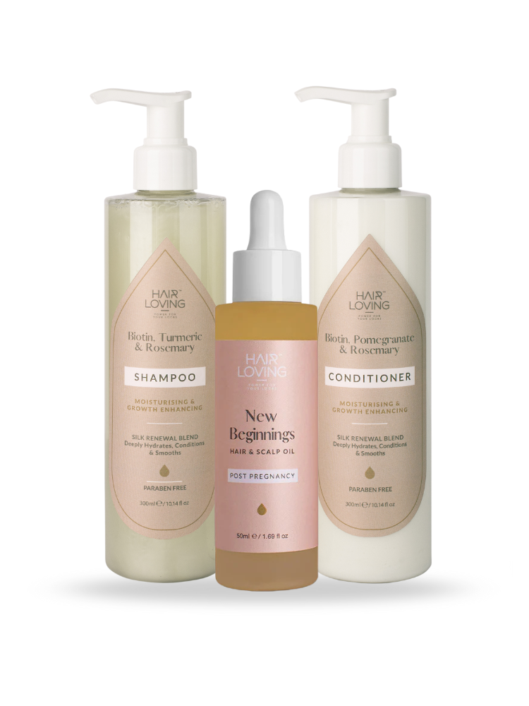 Postpartum Hair Loss Shampoo, Conditioner & Hair Oil Combo Pack | Regrowth Set
