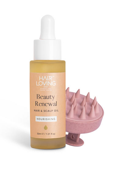 Beauty Renewal Hair Oil (30ml) and Scalp Massager Bundle