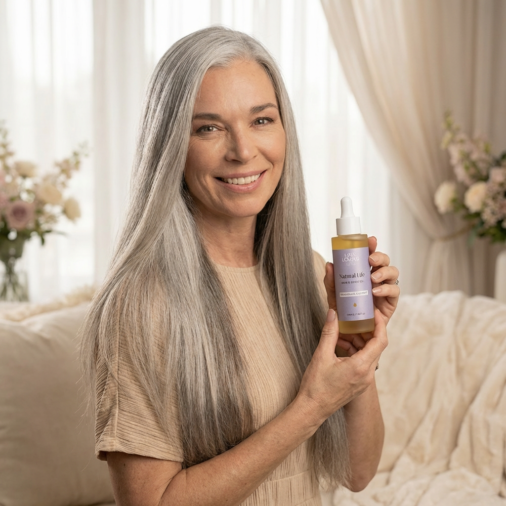Silk Renewal Shampoo &amp; Conditioner + Natural Life Hair Oil Trio for Hair Growth after 40 – Biotin, Rosemary &amp; Pomegranate Treatment to Nourish, Strengthen &amp; Revive Menopause Hair