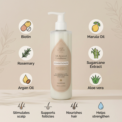Silk Renewal Conditioner – Women’s Conditioner for Dry, Thinning Hair &amp; Hair Fall Control