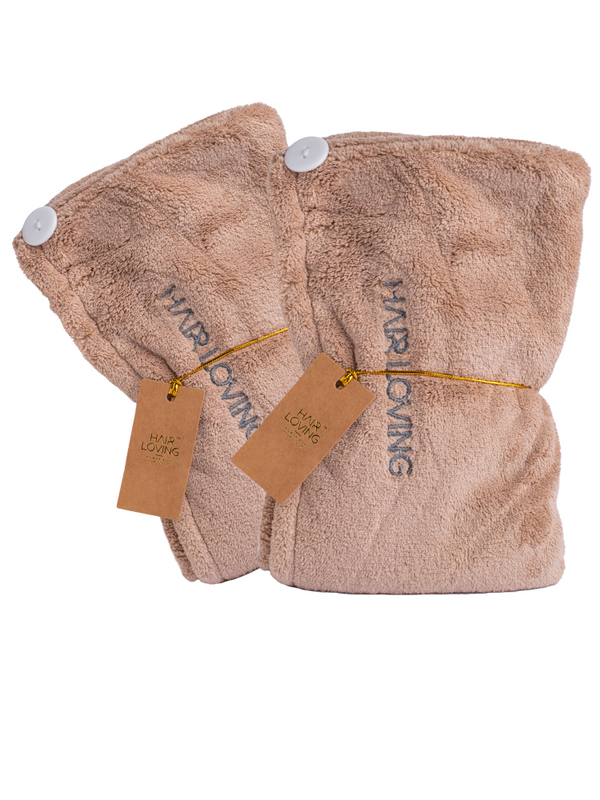 Luxury Hair Towel Wraps – Ultra-Soft, Quick-Dry Towels for Women (Pack of 2)