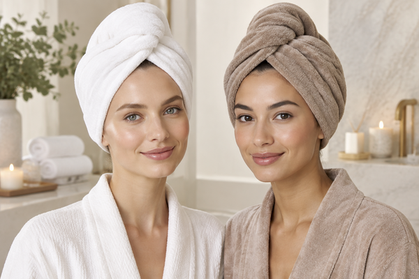 2 Pack Luxury Microfibre Hair Towel Wraps – Ultra-Soft, Quick-Dry Towels for Women