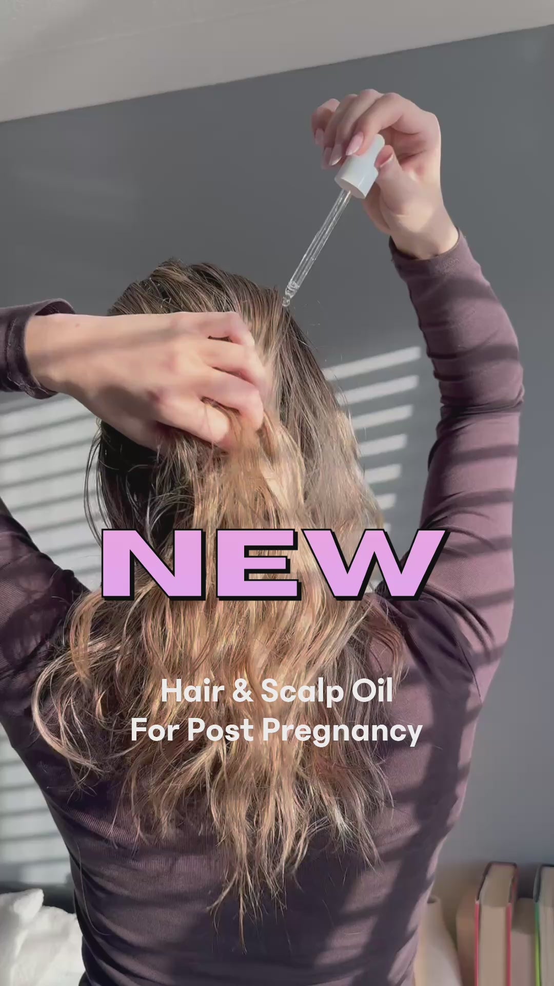 New Beginnings Fragrance Free Hair and Scalp Oil – Postpartum Hair Loss &amp; Regrowth Treatment for New Mums